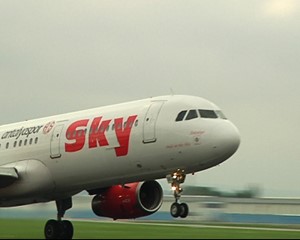 The German air traffic began in Erfurt
