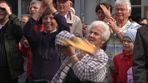 Erste Eindr�cke vom Papstbesuch in Erfurt 2011 