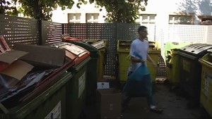 Glaskontainer am Frauenplan