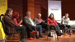 Podium gegen Rechts in der Weimarhalle