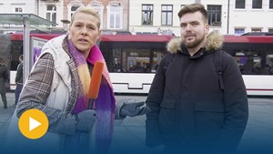 Was w�nscht ihr euch vom n�chsten OB? - Anja unterwegs