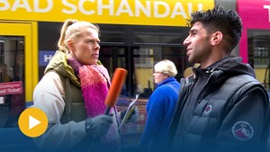 Neue Stra�enbahnen f�r Erfurt - Anja unterwegs