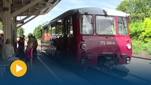 Gro�er Bahnhof zum 150. Pfefferminzbahn-Geburtstag
