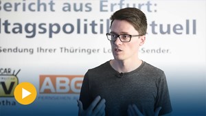 Bericht aus Erfurt nach der Juni-Landtagssitzung: Im Gespr�ch mit Christian Schaft, Die Linke-Fraktionschef