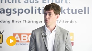 Bericht aus Erfurt nach der Juni-Landtagssitzung: Im Gespr�ch mit SPD-Fraktionschef Lutz Liebscher