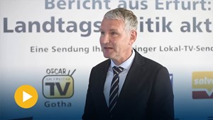 Bericht aus Erfurt nach der September-Landtagssitzung: im Gespr�ch mit Bj�rn H�cke, AfD-Fraktionschef