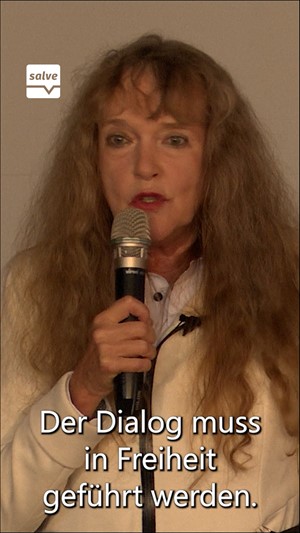 Dialog in Freiheit Marion Schneider auf Burg Liebstedt: Freiheit ist die Bedingung f�r Frieden!
